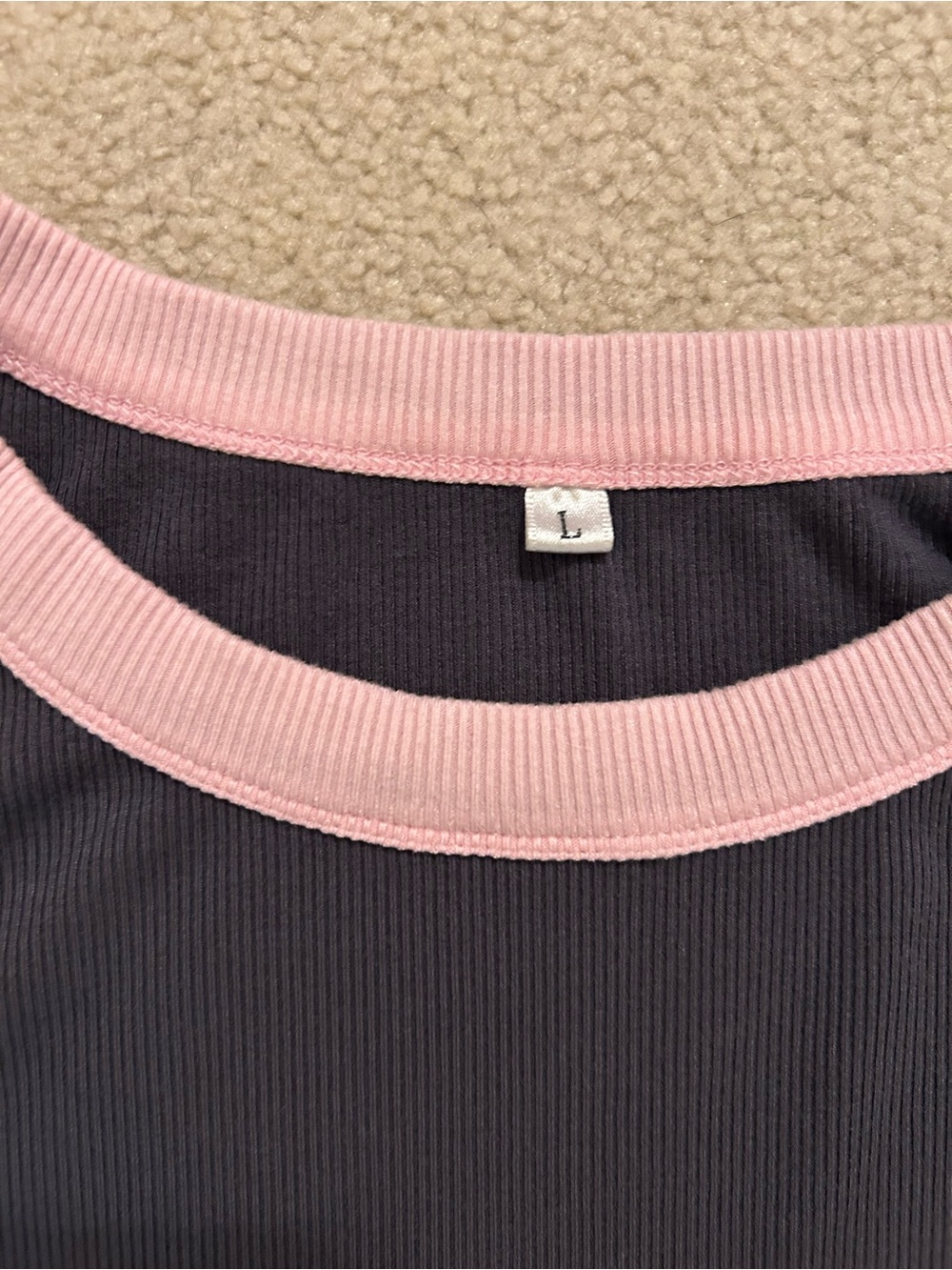 Colorblock Racerback Crew Neck Ribbed Fitted Tank Top - Picture 2 of 6